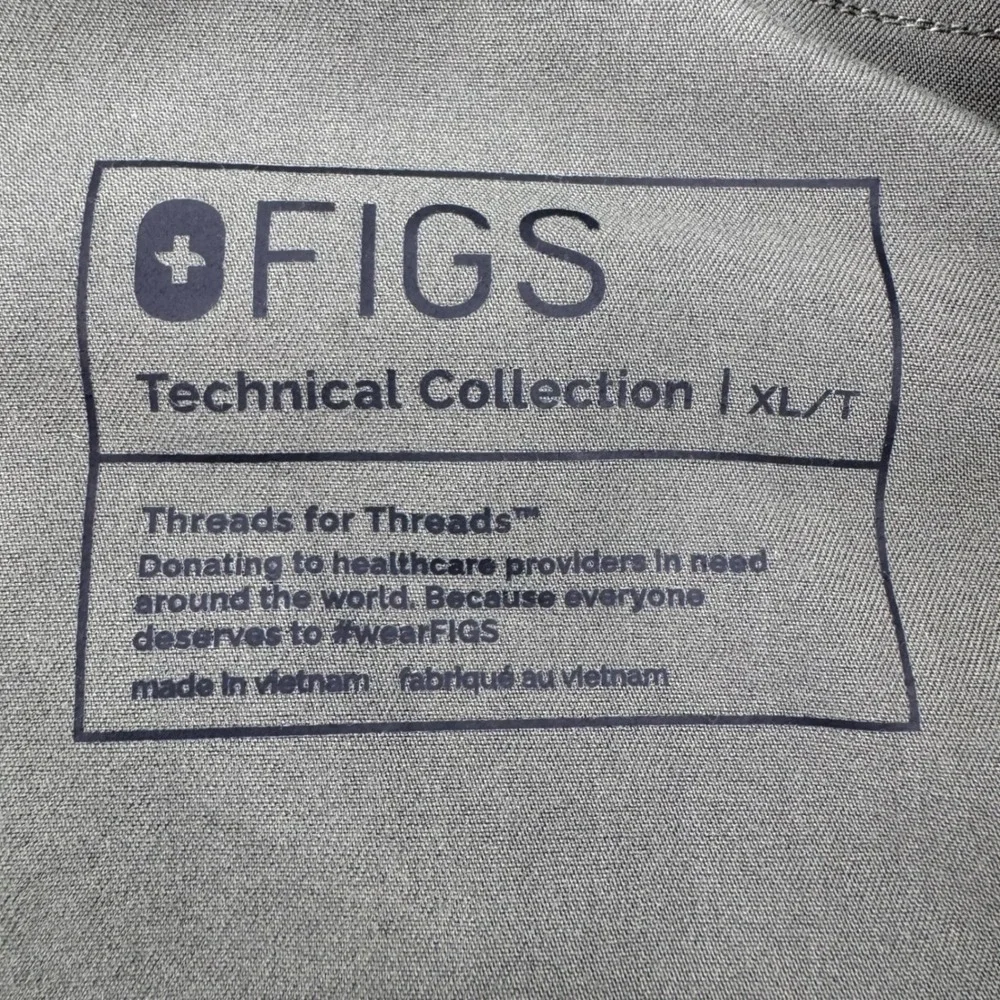 FIGS Tansen Technical Collection Jogger Scrub Pants Mens XL/T Olive Green Moss